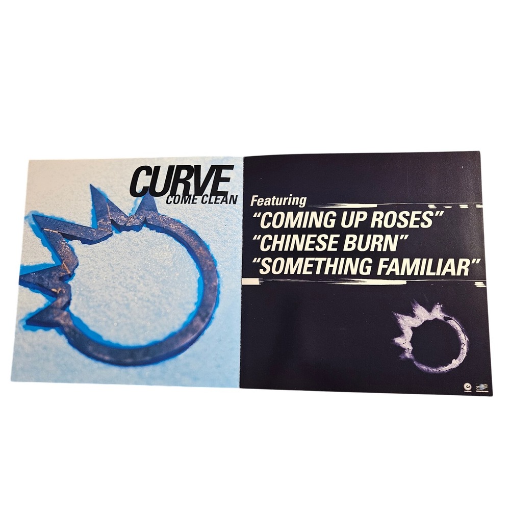 Curve Come Clean 1998 Promo Flat Album Poster 12x24 Double Sided Alt Rock